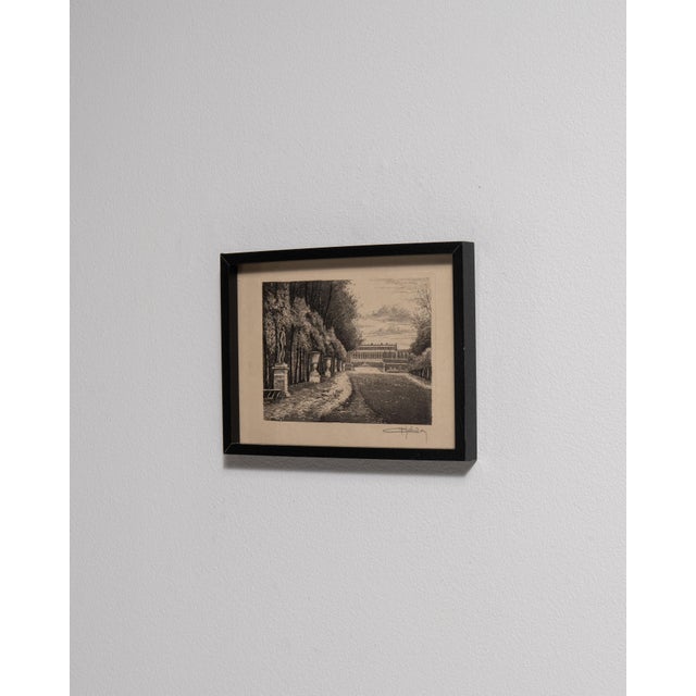 Mid 20th Century France Charcoal Paper Drawing For Sale - Image 9 of 15