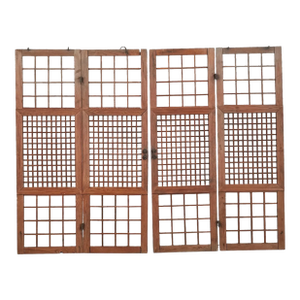 19th Century Korean Elm Wood Hanok Doors, Joseon Dynasty