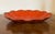 19th Century Antique 19th Century French Scarlet Lacquer Papier Mache Scalloped Oval Tray or Bowl For Sale - Image 5 of 13