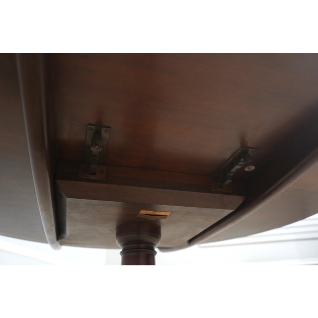 Kittinger Colonial Williamsburg Cw-41 Leather Top Tilt Games Table For Sale - Image 16 of 18