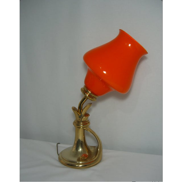 1970s Lamp with Murano Glass Shade from Peill & Putzler For Sale - Image 5 of 9