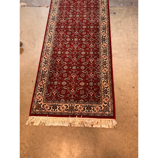 Traditional 2ft 6in × 19ft 10in Traditional Floral Runner Rug For Sale - Image 3 of 12