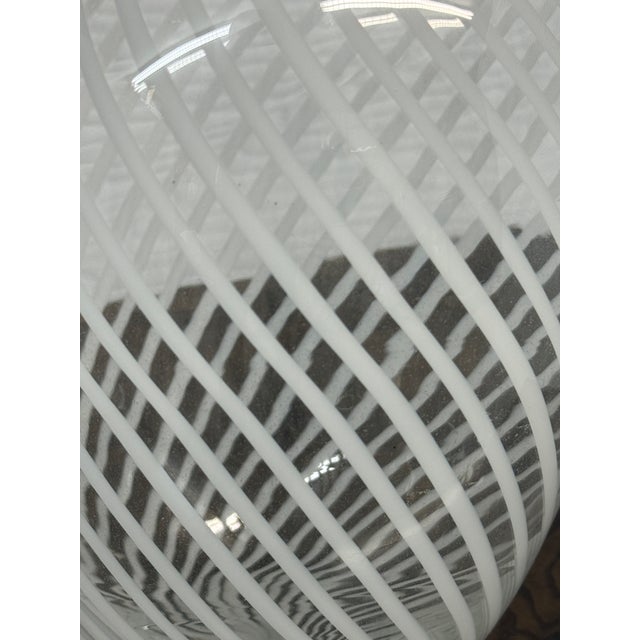 Whirling White Spiral Vase For Sale In San Francisco - Image 6 of 12