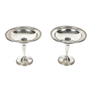 Sterling Silver Dessert Compotes - a Pair For Sale