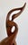 1980s Organic Modern Carved "Spiral" Abstract Wood Sculpture on Acrylic Cube Base For Sale In Miami - Image 6 of 11