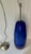 Glass Mid 20th Century Murano Glass Sigaro Blue Pendant Design by Massimo Vignelli by Venini 1956 For Sale - Image 7 of 10