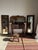 Antique Mirror in Brown Oak with Beveled Glass and Keyhole Escutcheon, 1980s For Sale - Image 15 of 16