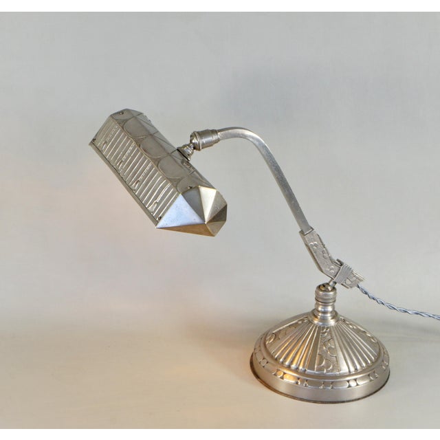 Art Deco French Art Deco Piano Lamp by Monix 1930 France For Sale - Image 3 of 15