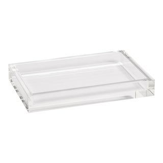 Carnac Crystal Glass Vanity Tray, Small For Sale