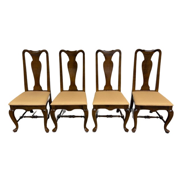 Vintage Ethan Allen Classic Manor Splat Back Dining Chairs 15-6001 - Set of 4 For Sale
