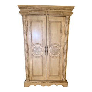1980s Italian Large Armoire With Stunning Doors That Open For Sale