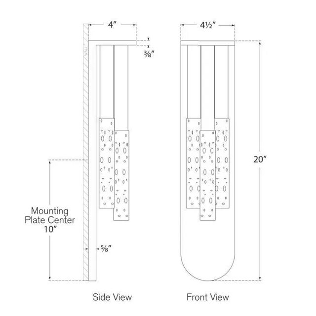 Modern Kelly Wearstler for Visual Comfort Signature Rousseau Medium Multi-Drop Sconce in Antique-Burnished Brass with Etched Crystal For Sale - Image 3 of 3