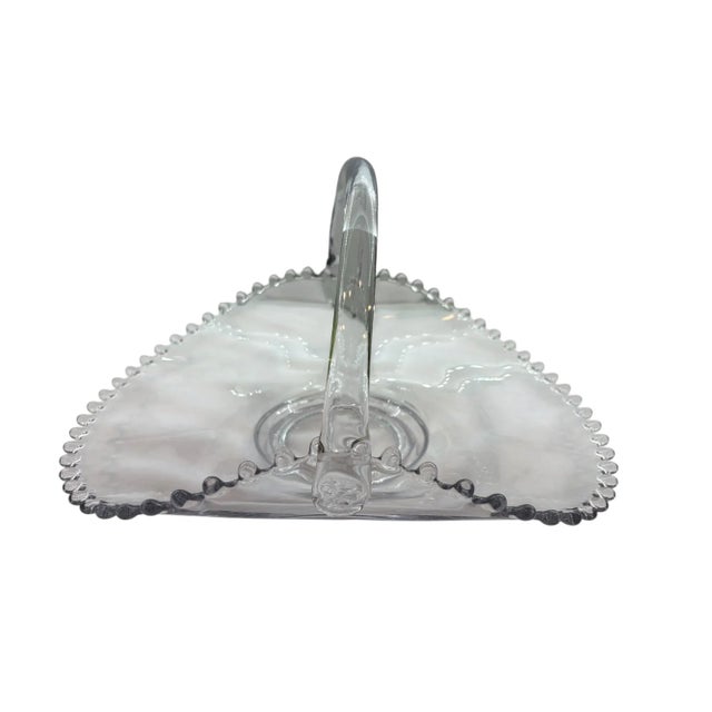 Mid 20th Century Imperial Glass Candlewick Basket For Sale - Image 15 of 15