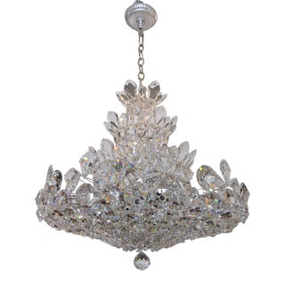 1980s Schonbek 24 Light Trilliane Chandelier For Sale