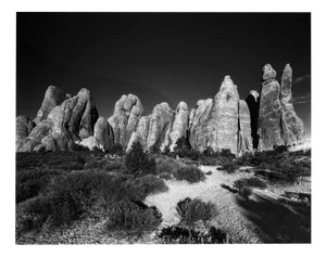 Sand Dune Arches - Black and White Rock Arch Photography, Limitd Edition of 15 2023