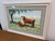 Farmhouse Circa 1996 l.m. Steadman Two Cows Resting in Pasture Watercolor, Signed For Sale - Image 3 of 12