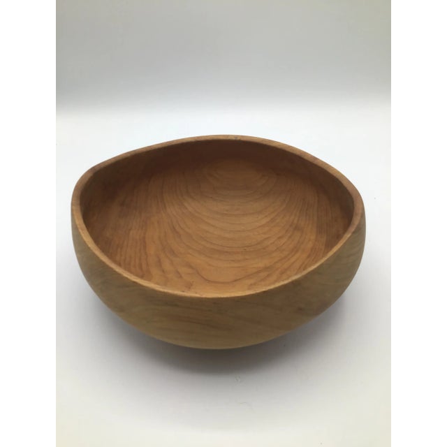 Here is an unusual shaped wood bowl made from the Big Leaf Maple tree. The shape is oblong with the ends being a 1/2 inch...