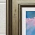 Wood Pink Blue & White Abstract Art in a Bronze Frame by Contemporary British Artist 2025 For Sale - Image 7 of 17