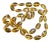 MCM Jewelry by Bohemian Czech Glass Beaded Golden Yellow Amber Necklace For Sale