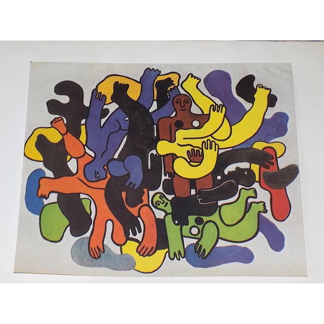 Abstract Vintage Mid 20th Century Limited Edition Signed Fernand Leger Cubist Lithographs - Set of 5 For Sale - Image 3 of 8