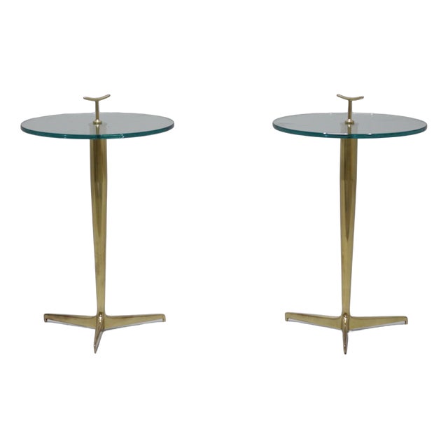 Mid-Century Glass Top Coffee Tables, Italy, 1969, Set of 2 For Sale