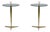 Mid-Century Glass Top Coffee Tables, Italy, 1969, Set of 2 For Sale
