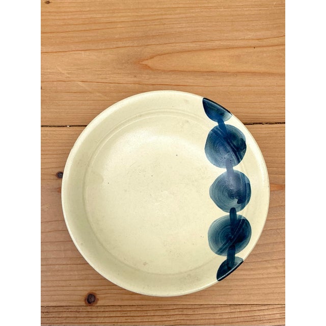 Vintage Hand Painted Studio Pottery Plate For Sale - Image 12 of 12