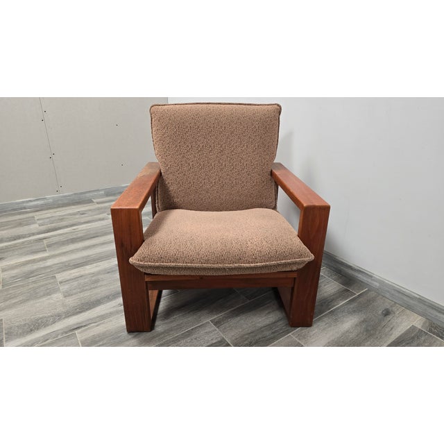 Brown Vintage Lounge Chair by Miroslav Navratil, 1960s For Sale - Image 8 of 15