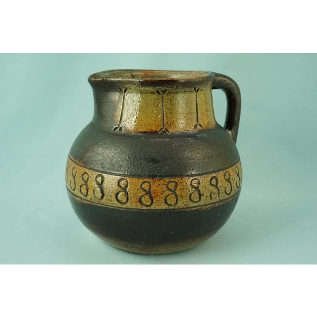 1970s Vintage Jug Vase in Ceramic Majolica by Urbano Fontana, 1970s For Sale - Image 5 of 18