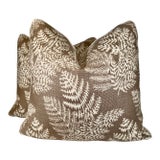 Jane Shelton "Fernwood" 22" Pillows-a Pair For Sale