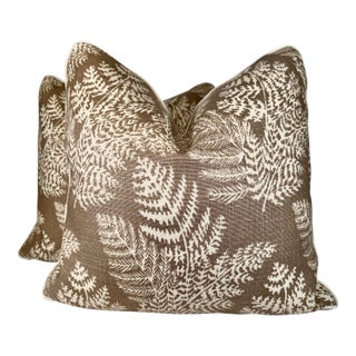 Jane Shelton "Fernwood" 22" Pillows-a Pair For Sale