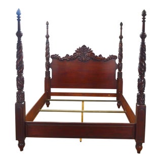 Ralph Lauren Polo Mahogany King Poster Bed For Sale