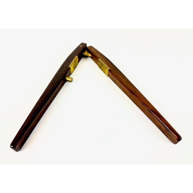 Mid-Century Rosewood and Brass Nutcracker attributed to Poul Knudsen, 1950s For Sale - Image 6 of 8