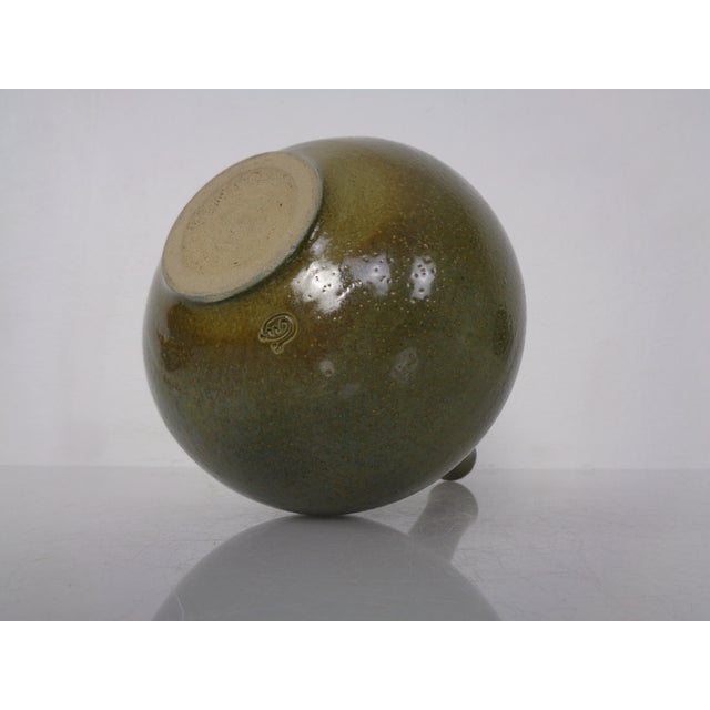 Minimalist Studio Ceramic Vase by Mathies Schwarze, Germany, 1960s For Sale - Image 12 of 14