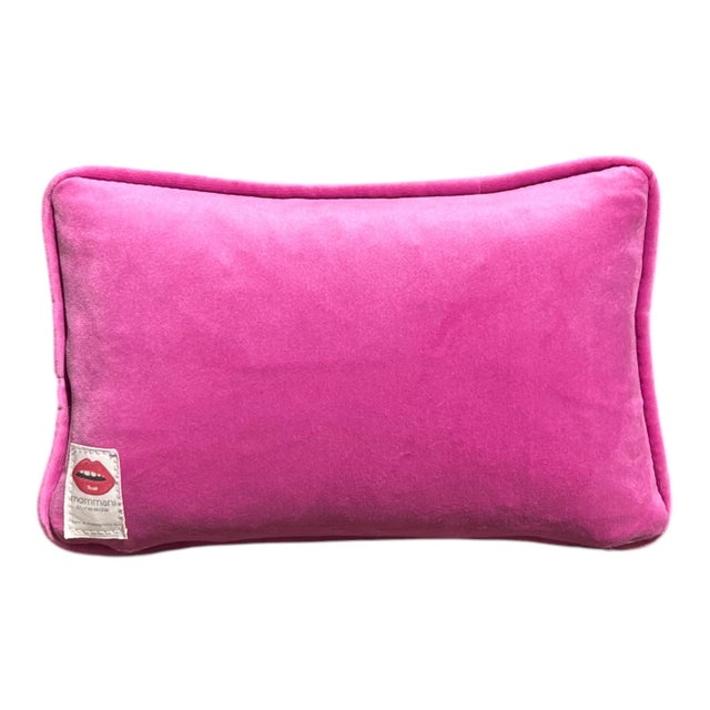Traditional Velvet "Thank Heaven for Little Girls" Custom Made Pillow For Sale - Image 3 of 3