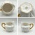 Mid 20th Century Shelley White & Gold Regency Dainty 4-Piece Tea Set With 4-Cup Teapot, Sugar, Creamer and Sandwich Tray For Sale - Image 12 of 18