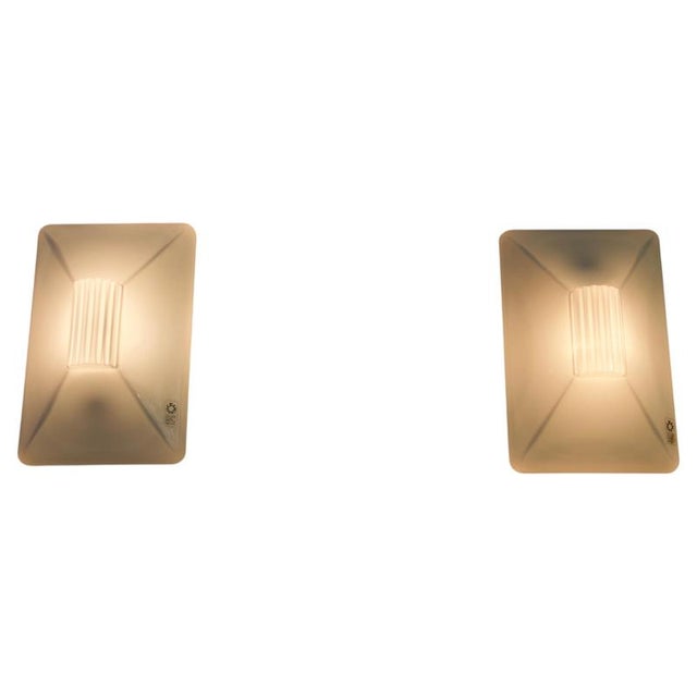 Murano Glass Wall Lamps from Leucos, 1960s, Set of 2 For Sale - Image 16 of 16
