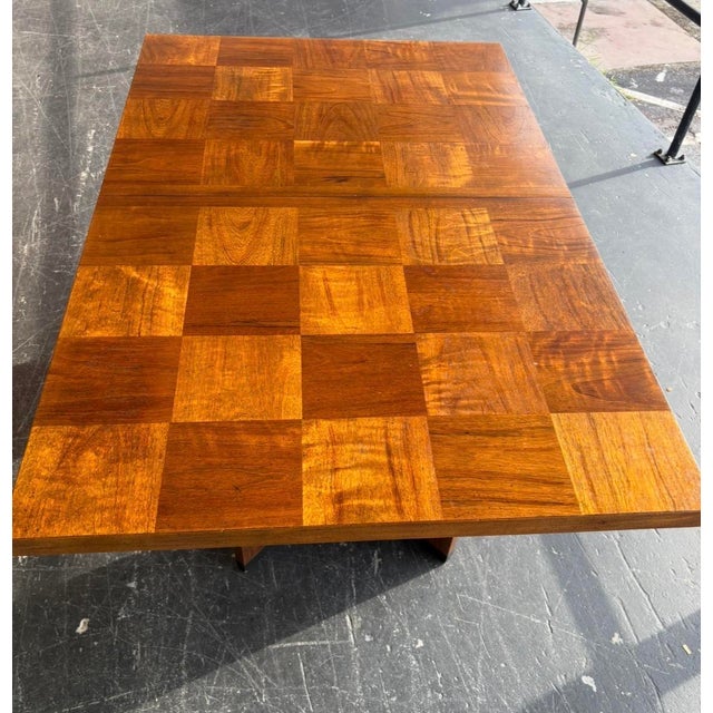 Lane Furniture Mid Century Lane Staccato Brutalist Dining Table For Sale - Image 4 of 12