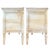 Rare Pair of 19th Century Carved Painted Gustavian Dresser Commodes For Sale - Image 4 of 16