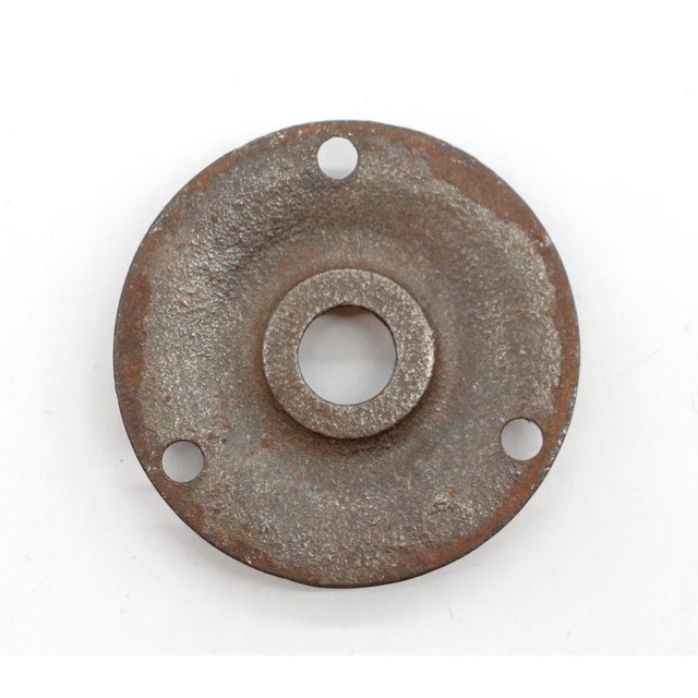 Victorian Antique 2.25 In. Victorian Cast Iron Door Rosette For Sale - Image 3 of 3