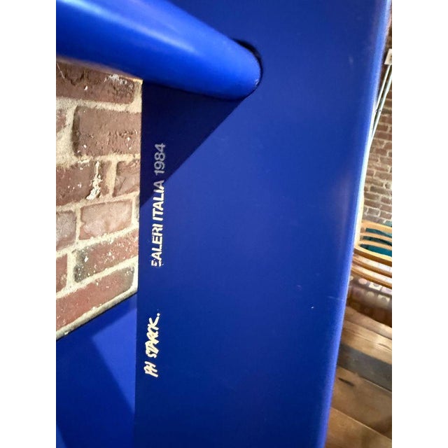 Philippe Starck Mac Gee Bookshelf, 1984 An impressive open frame bookcase by Philippe Starck for Baleri, dated 1984....