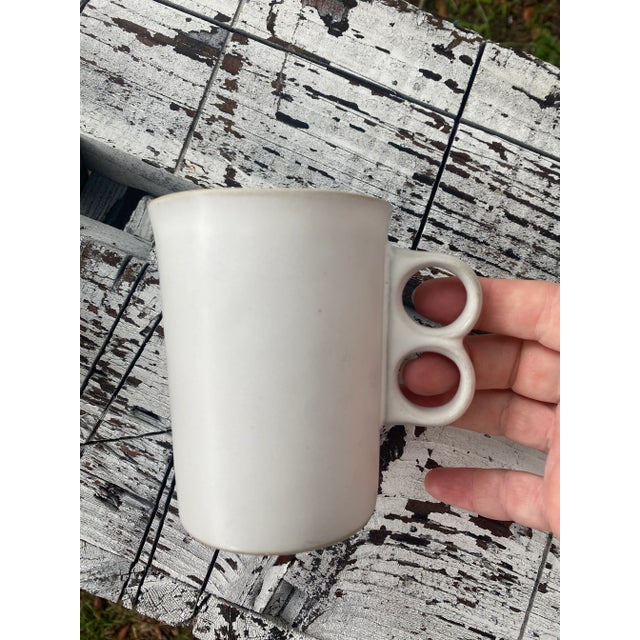 1980s Organic Modern David Gil “Trigger” Bennington Potters Mugs, Set of 10 For Sale - Image 5 of 10