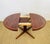 Scandinavian Walnut Round Extendable Dining Table, 1960s For Sale - Image 4 of 13