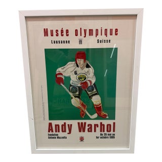 1990s Warhol Foundation Original Print - Le Joeur De Hockey Sur Glace For Sale