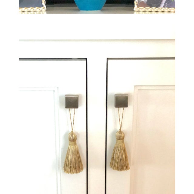 Gold Petite Gold Tassels - a Pair For Sale - Image 8 of 11