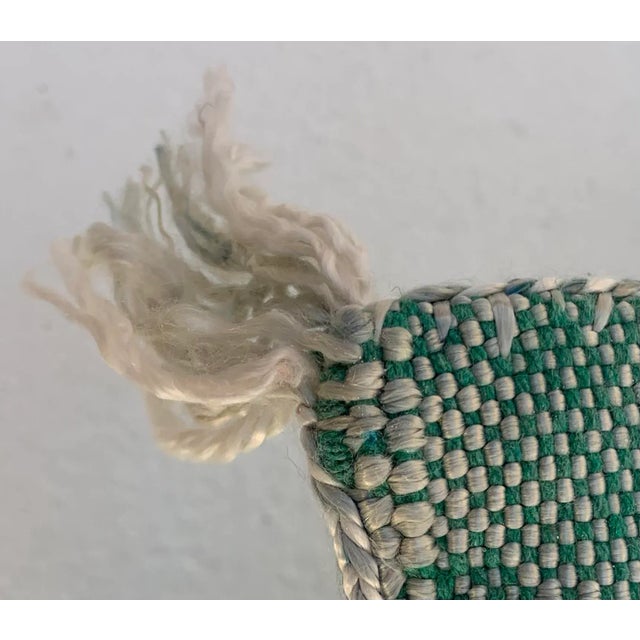 Contemporary Green Silk Sabra Pillow Covers- a Pair For Sale - Image 11 of 12