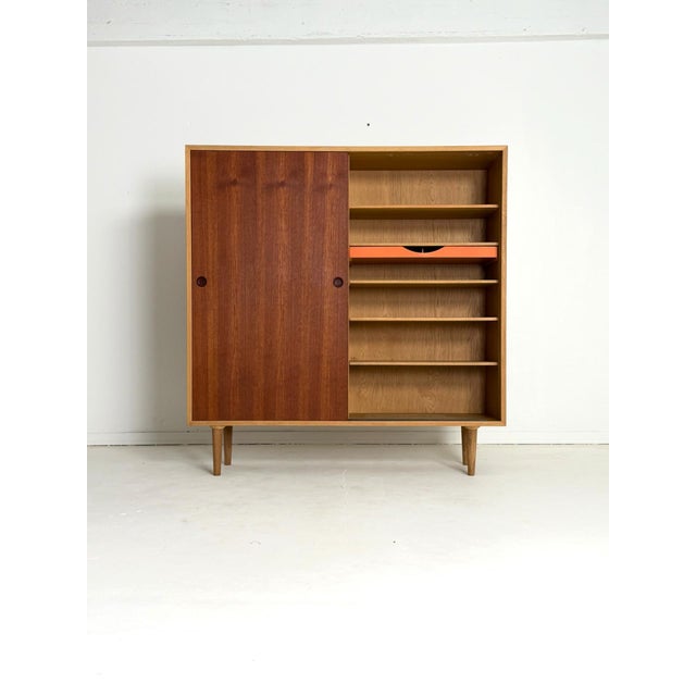 Cabinet in Oak & Teak from Børge Mogensen, 1950s For Sale - Image 3 of 11