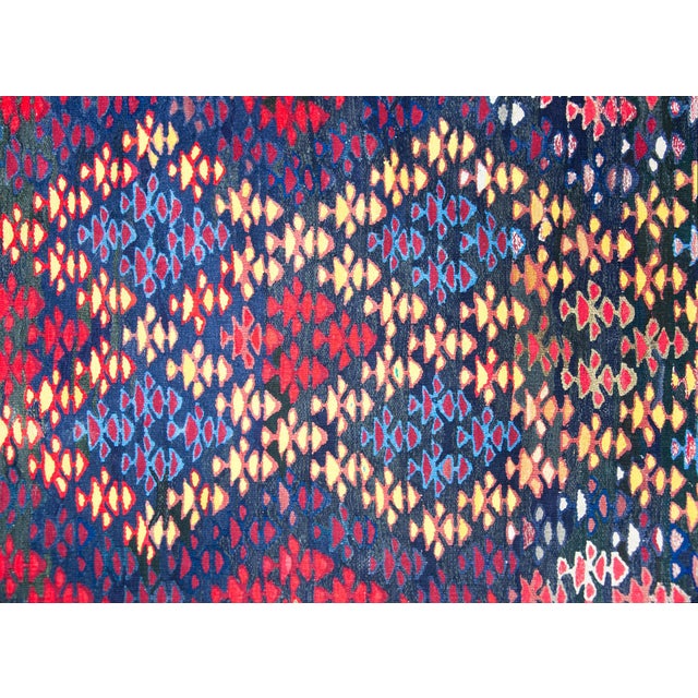 Vintage Persian Qazvin Kilim Rug For Sale - Image 17 of 18