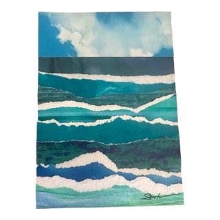 “Rhythms” Signed Original Collage by Nancy Smith For Sale