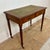 Antique English Style Wooden Writing Table with Leather Top and Drawers, 1930s For Sale - Image 4 of 14